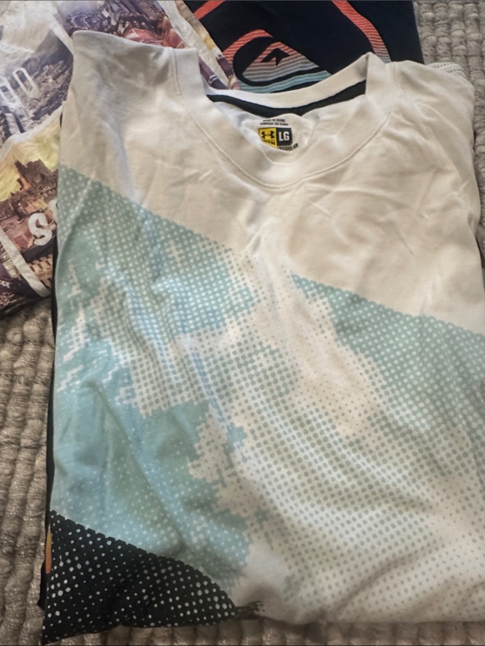 Quiksilver Black Surf Graphic Short-Sleeve Tee with Blue and Tan Accents - Picture 3 of 5